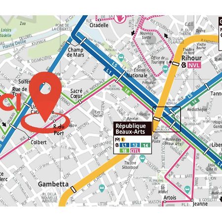 Apartament Nocnoc - Le Petit National Lille Zewnętrze zdjęcie